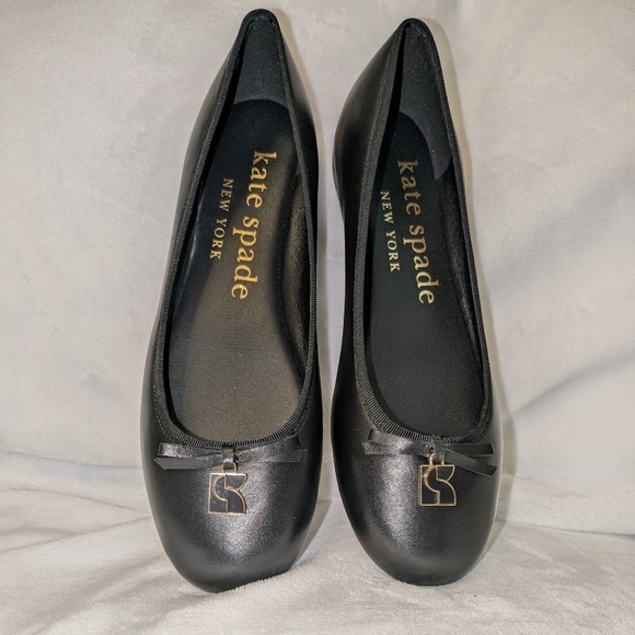 Kate Spade Dakota Charm Women's Black Ballet Flats Size 7 - Picture 5 of 8